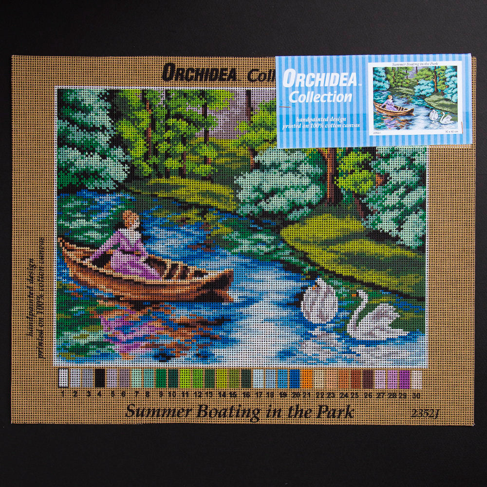 ORCHİDEA 30 x 40 cm Tekne Gezisi Baskılı Goblen 2352J